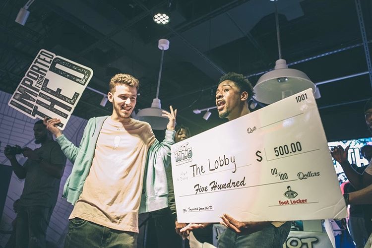 TheLobby Event - Holding prize money.JPG